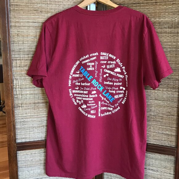 Upcycled Table Rock Lake T-Shirt: Marinas & Landmarks Graphic, Size L-XL - Picture 9 of 12